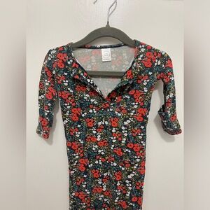 Lou Lou & Company Floral Knotted Gown (Newborn)